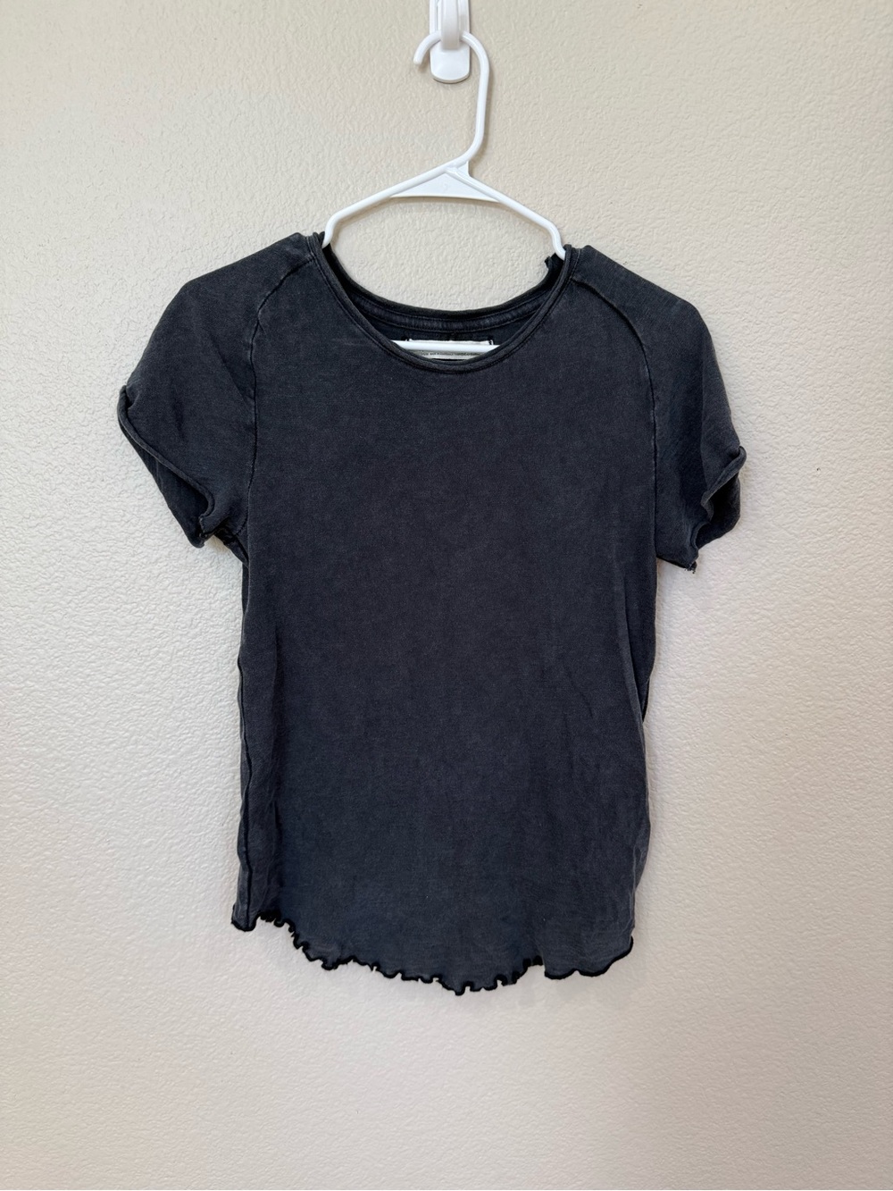 We The Free Washed Charcoal Short Sleeve Tee